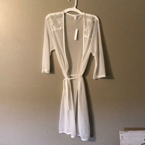Sheer White Robe